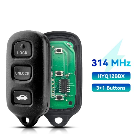 1998-2008 Toyota / 4-Button Keyless Entry Remote / GQ43VT14T / 89742-AA030 (AFTERMARKET)